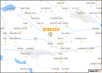 map of Örberga