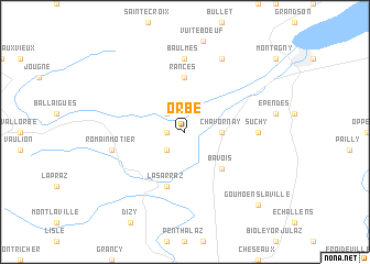 map of Orbe