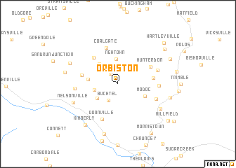 map of Orbiston