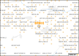 map of Orbke