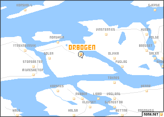 map of Ørbogen