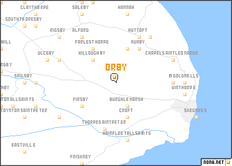 map of Orby