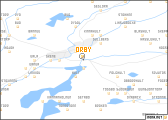 map of Örby