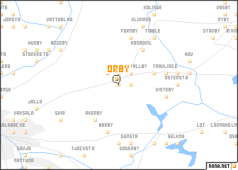 map of Örby