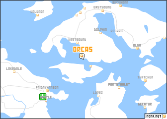 map of Orcas