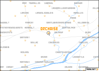 map of Orchaise