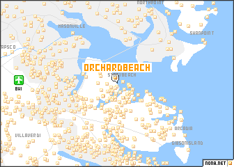 map of Orchard Beach