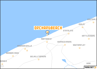 map of Orchard Beach