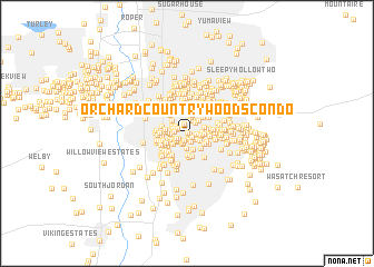 map of Orchard Country Woods Condo