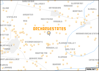 map of Orchard Estates