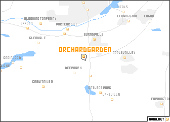 map of Orchard Garden