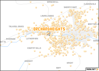 map of Orchard Heights