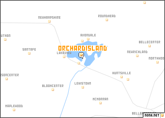 map of Orchard Island