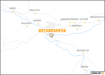 map of Orchard Mesa