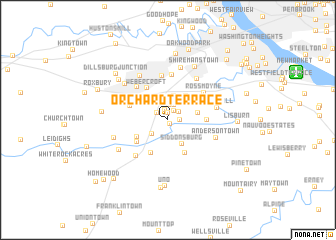 map of Orchard Terrace