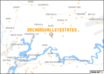 map of Orchard Valley Estates