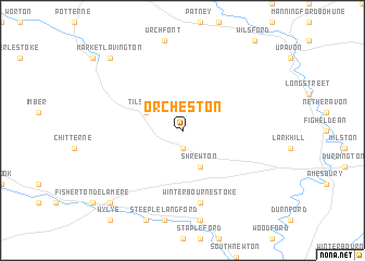 map of Orcheston