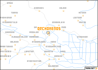 map of Orchomenós