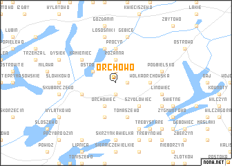 map of Orchowo