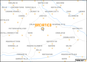 map of Orciatico