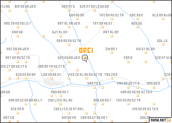 map of Orci