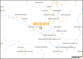 map of Orcocoto