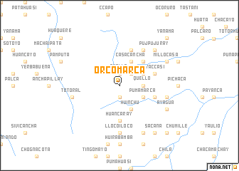 map of Orcomarca