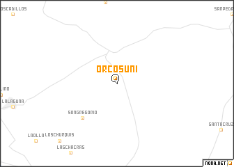 map of Orcosuni