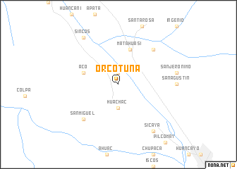 map of Orcotuna