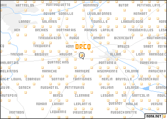 map of Orcq