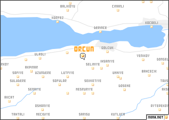 map of Örcün
