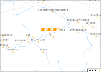 map of Ordaghān