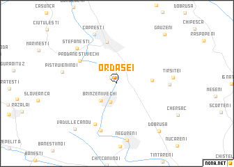 map of Ordăşei