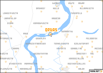 map of Ordas