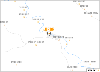 map of Orda