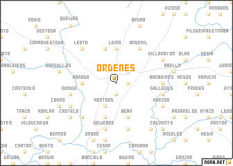 map of Órdenes