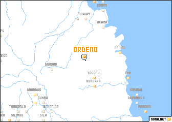 map of Ordeno