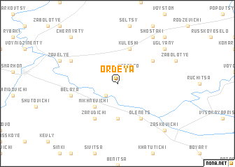 map of Ordeya