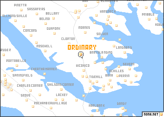 map of Ordinary