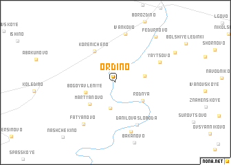 map of Ordino