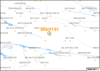 map of Ordintsy