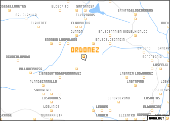 map of Ordóñez