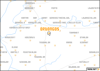 map of Ördöngős