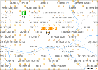 map of Ordonho