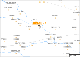 map of Ordovka