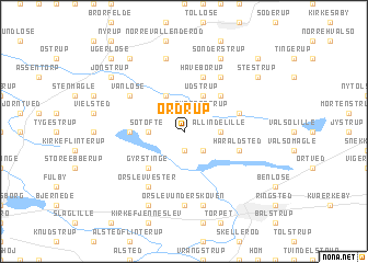 map of Ordrup