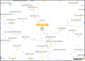 map of Orduña