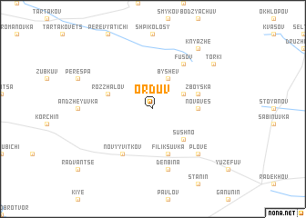 map of Orduv