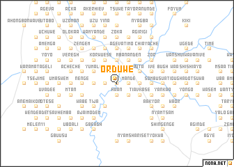 map of Orduwe