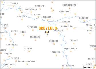 map of Ordylëvo
